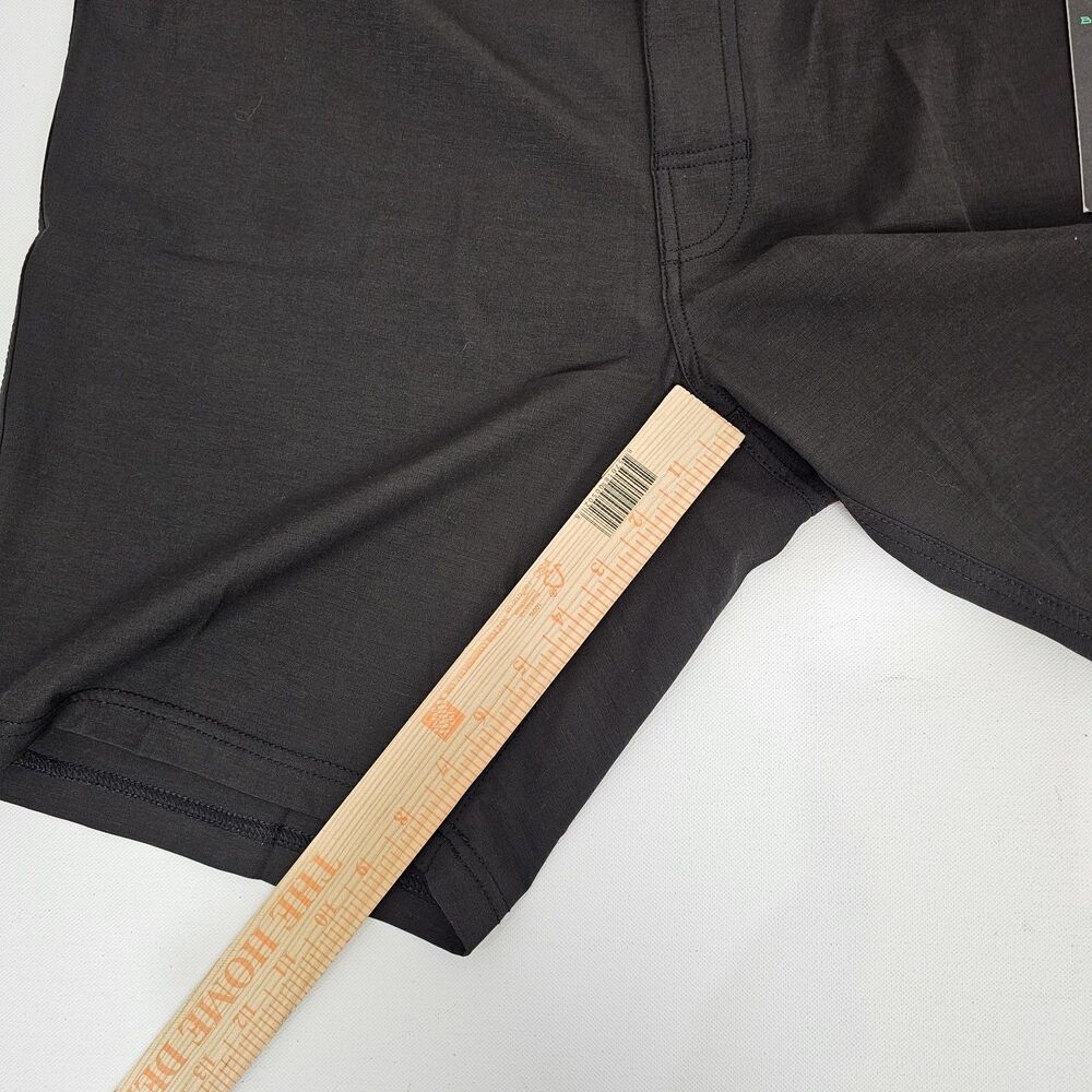 Linksoul Boardwalker Shorts Mens 35 Black Boardshorts Land And Sea 6 Pockets - Picture 12 of 13